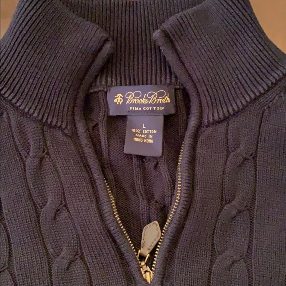 Brooks Brothers Pima Cotton 1/4 ZIP